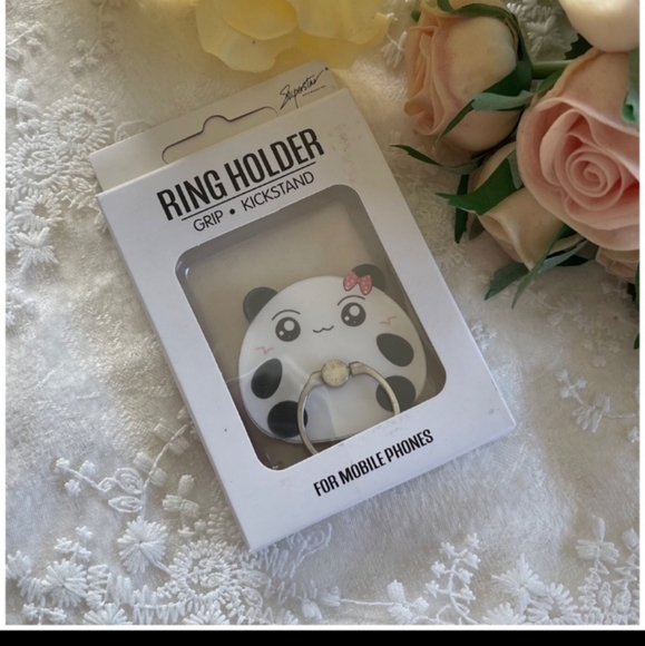 Gave away for Christmas Kuwaii Cute Animal cell phone 360 degree ring stand - Picture 2 of 9